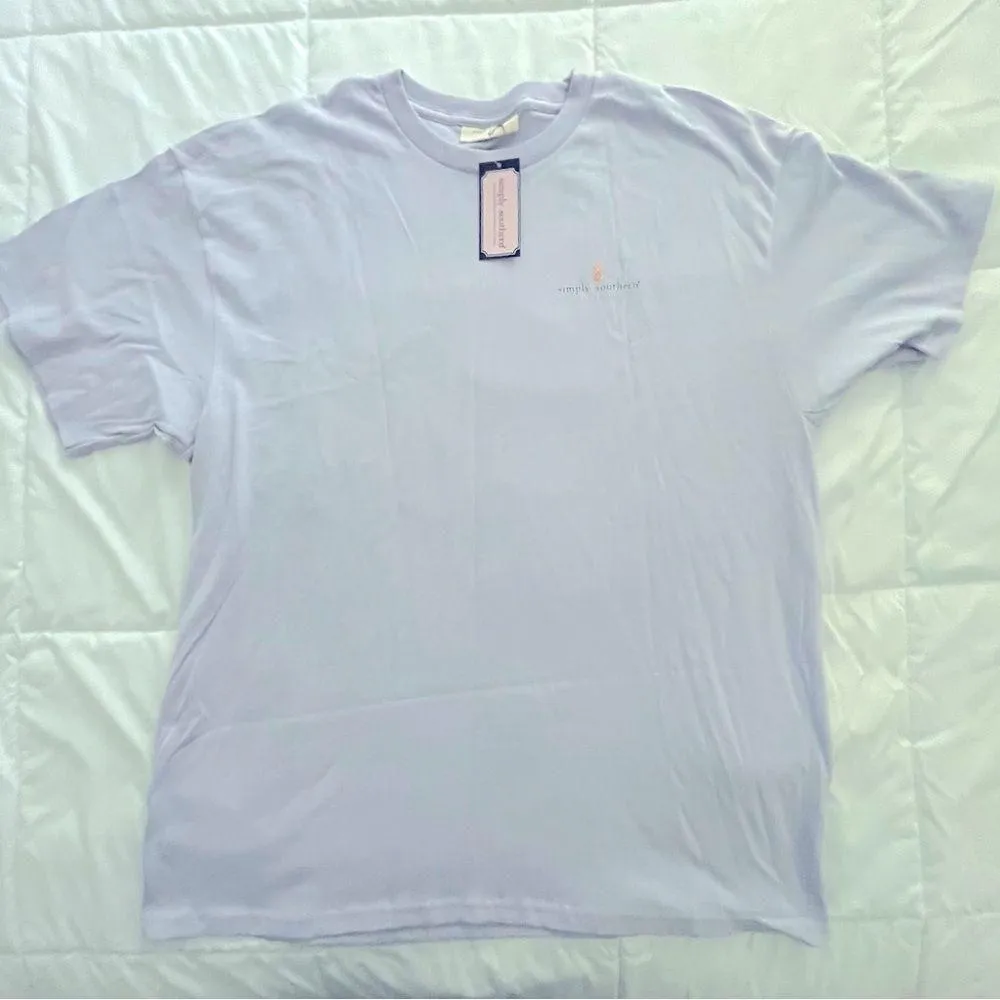 Simply Southern TShirt “Long Hot Country Summer” Purple. Size Large - Image 3