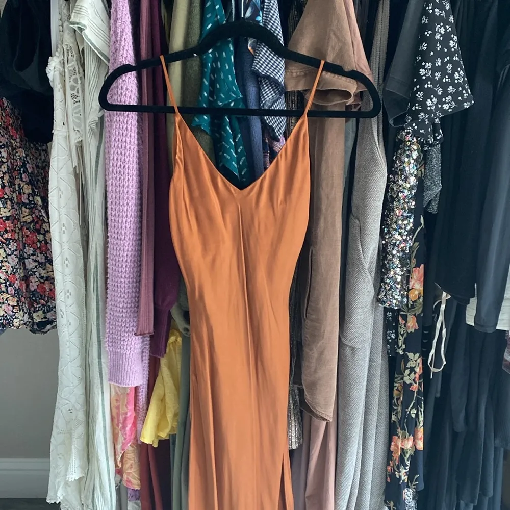 Jonathan Simkhai Isla Bias Maxi Dress in Toffee Brown Size 0 - Image 4