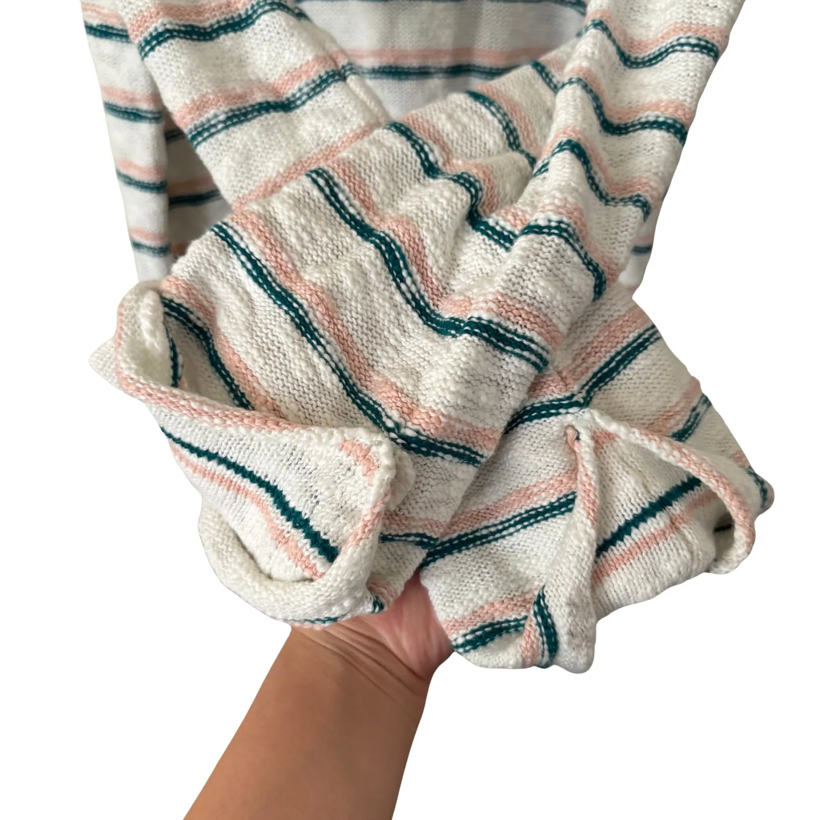 NWT Women's Roxy Sun Express Baja Beach Sweater Knit Striped Pullover - Large - Image 3