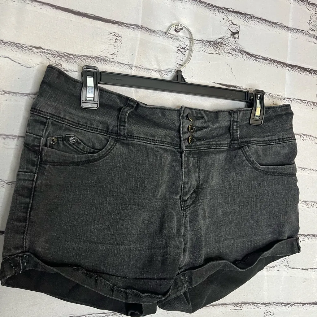 Vintage 90s Guess Jean Shorts Womens 32 High Rise Mom Core USA Button Fly Y2K - Image 2