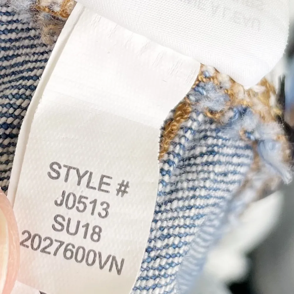 Madewell 9 Inch High-Rise Skinny Jeans Destructed-Hem Edition Size 25 J0513 - Image 11