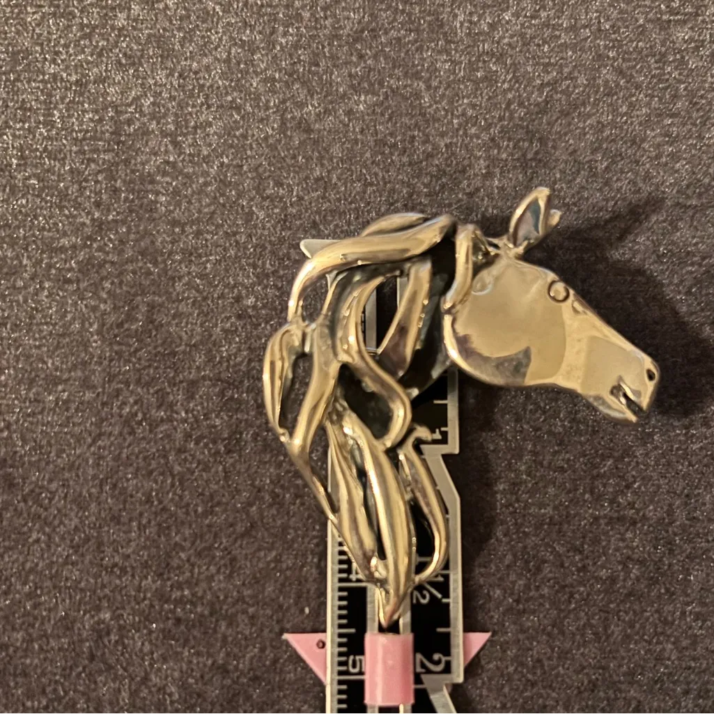 Vintage Silpada Sterling Silver 925 Horse Head Pendant Brooch RETIRED Equestrian - Image 8