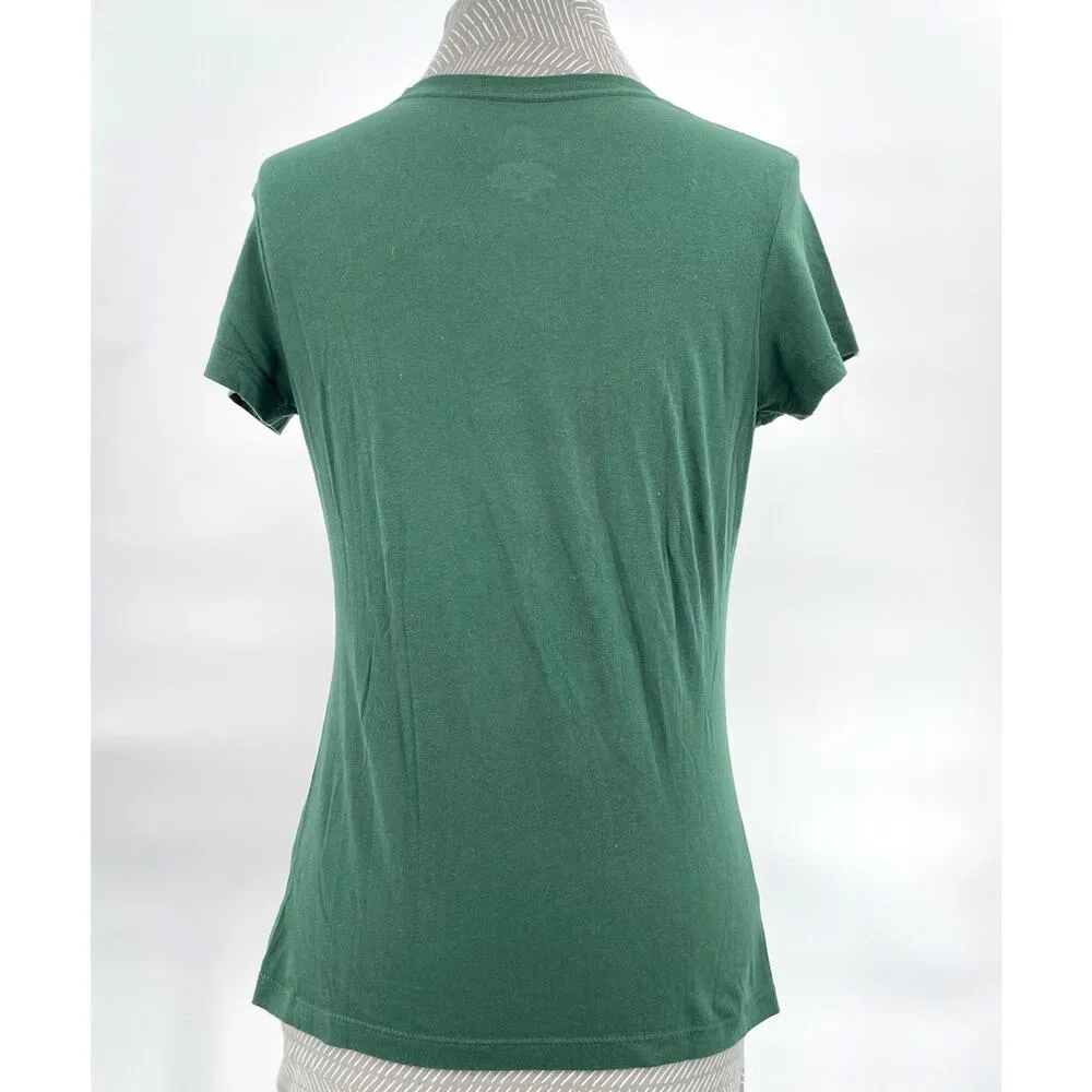 Minnesota Wild Green Hockey Tee Short Sleeve Majestic Top Fan Gear NHL Sports S - Image 3