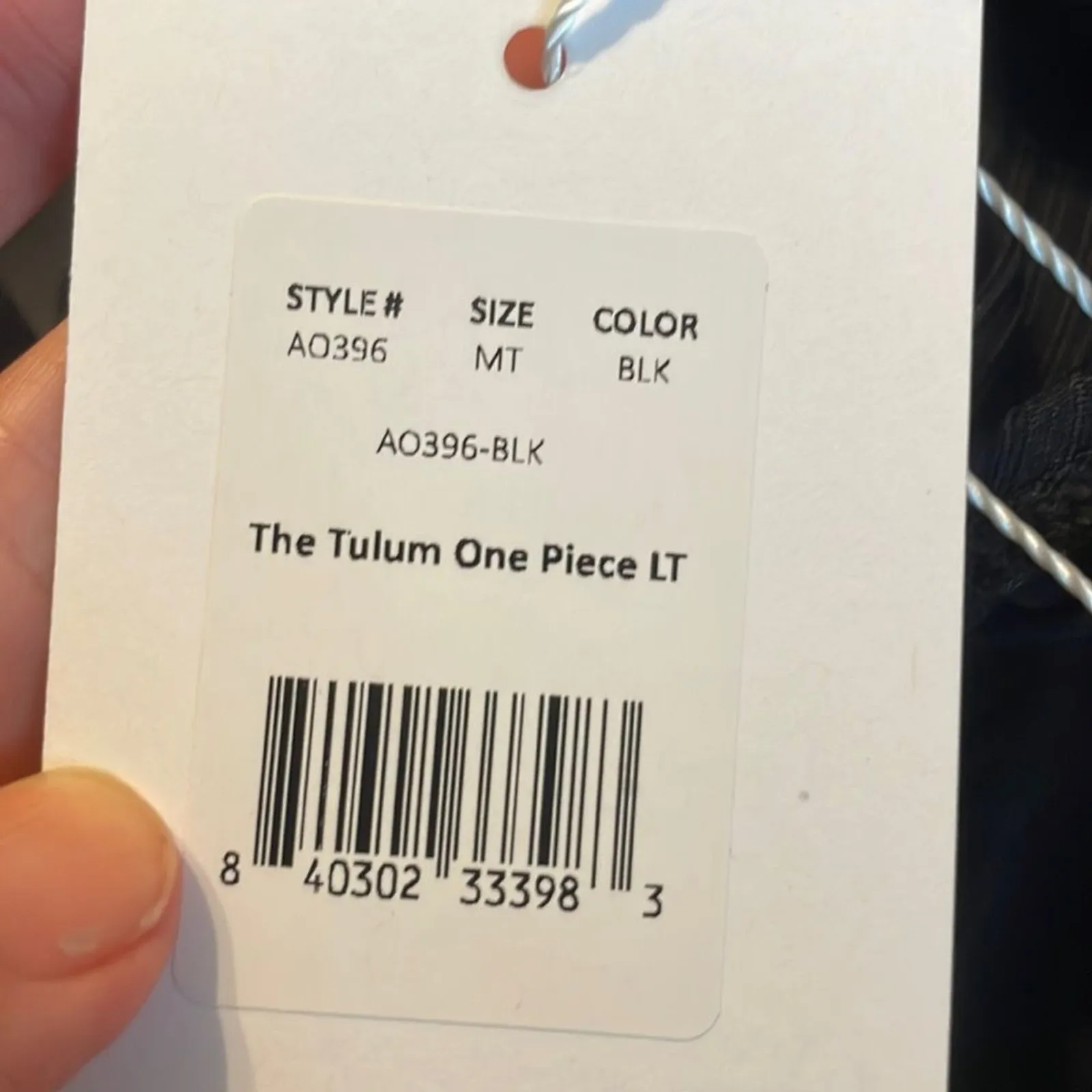 Andie The Tulum Rib One Piece LT Swimsuit Black Size M Tall NWT long torso - Image 5