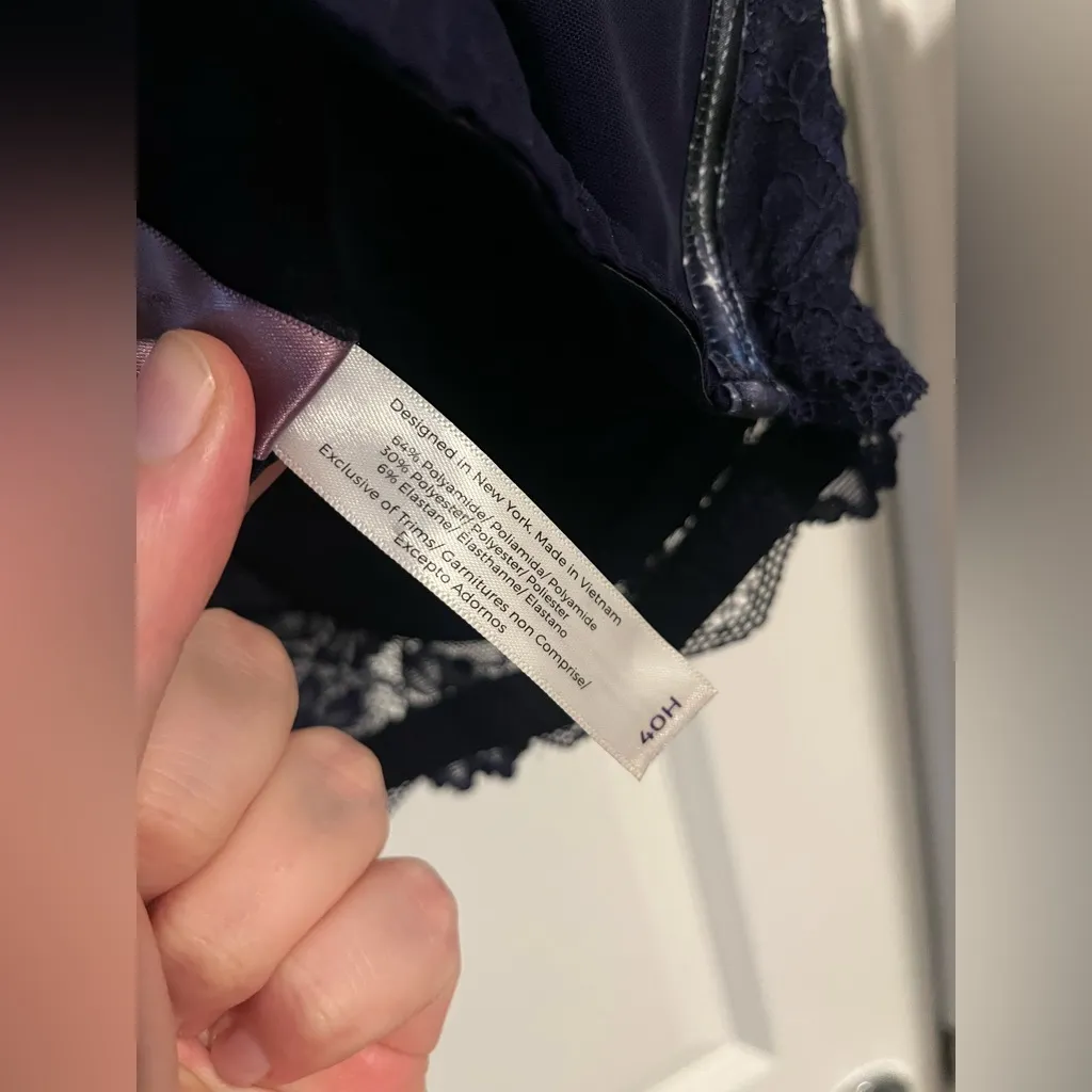 Adore Me Longline Balconette Contour Lace Trim Celestial Galaxy Corset 40H Bra - Image 16