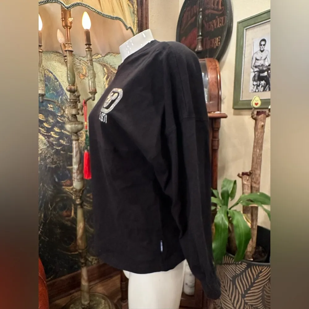 Disney world park Black Long Sleeve Tee with back silver graphic - Image 6