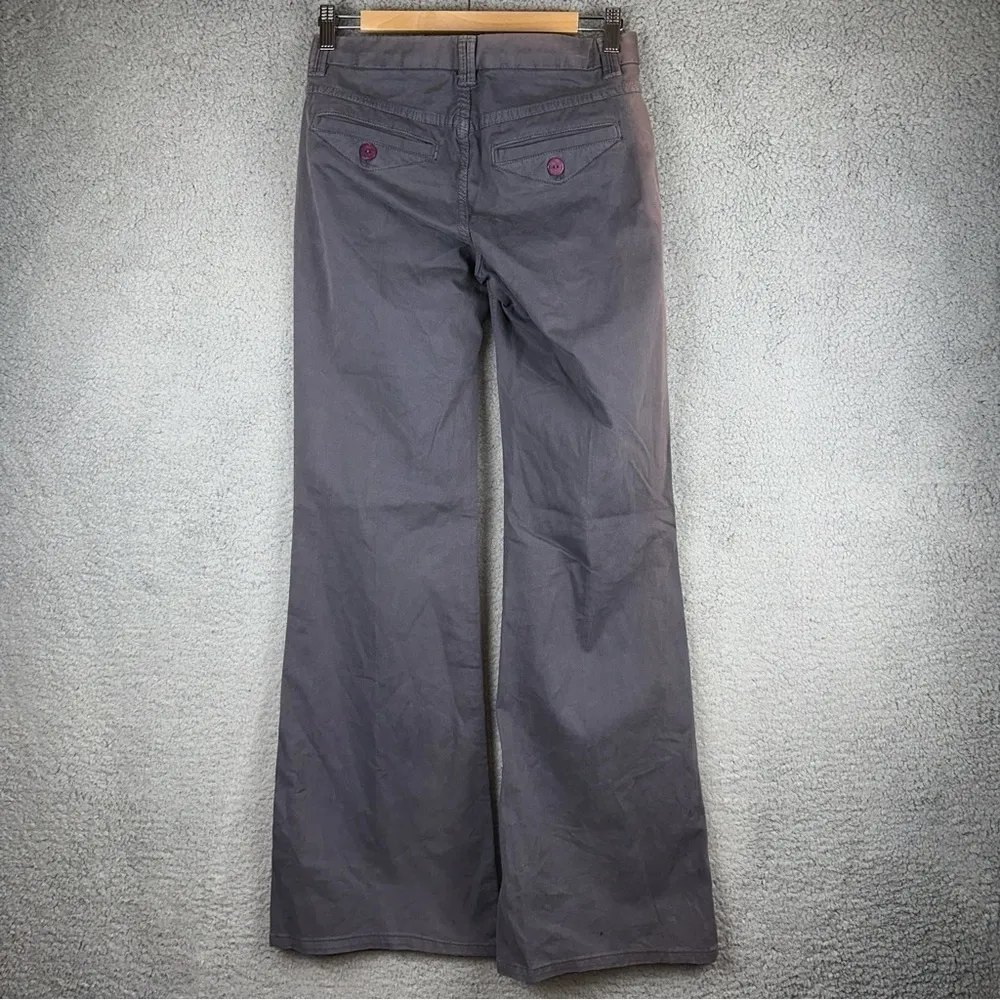 Eight 14 Pants Womens 27x34.5 Gray Aries Two Tone Flare Classic Trouser Y2K NWT Size 27 - Image 5