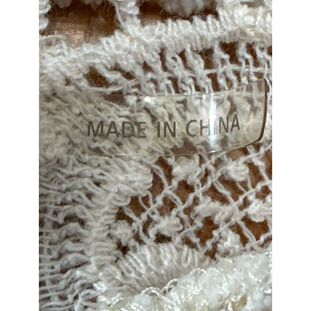 Altar'd State Open Back Lace Pullover Polyester Acrylic Knit Sheer Sweater Sz Sm - Image 10