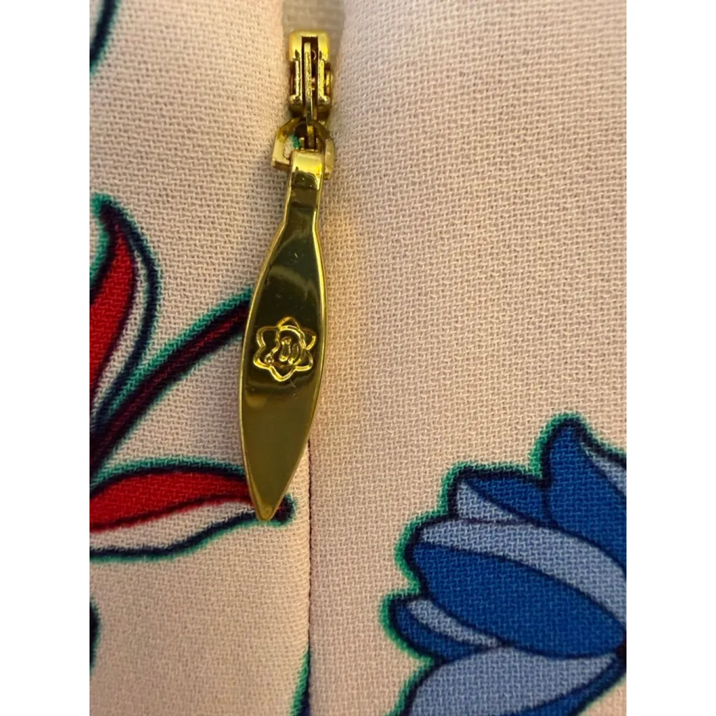 NWT Draper James Floral Dunaway Vines Beverly Romper Sz 4 Pink Blue Floral Vine - Image 6