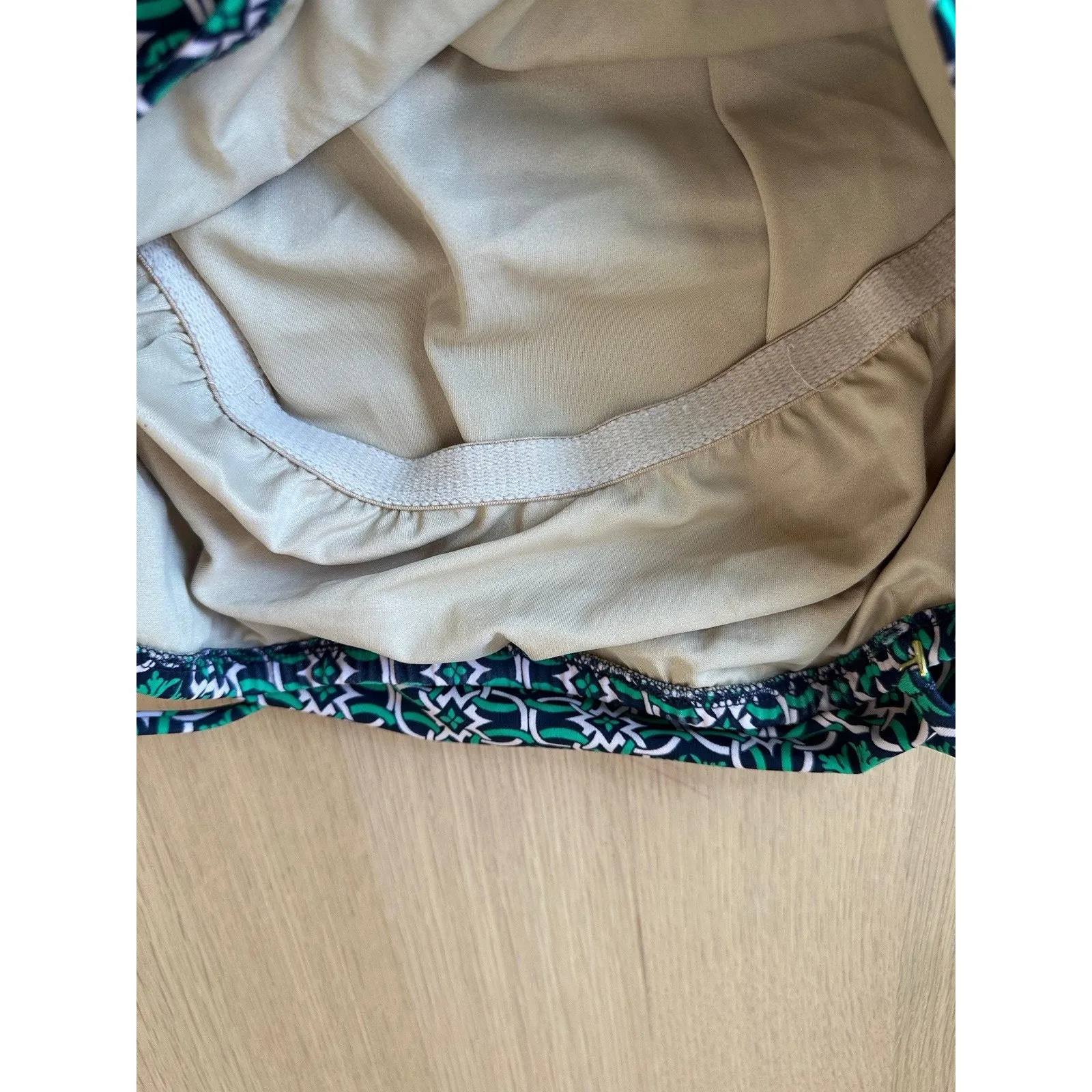 J. Crew Rushed One Piece Tummy Control Swimsuit Size 10 2355 - Image 3