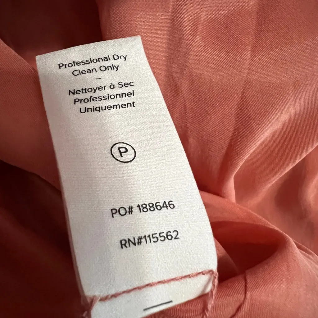 Cinq à Sept Karis Copper Satin Blazer Size 6 Pink - Image 8