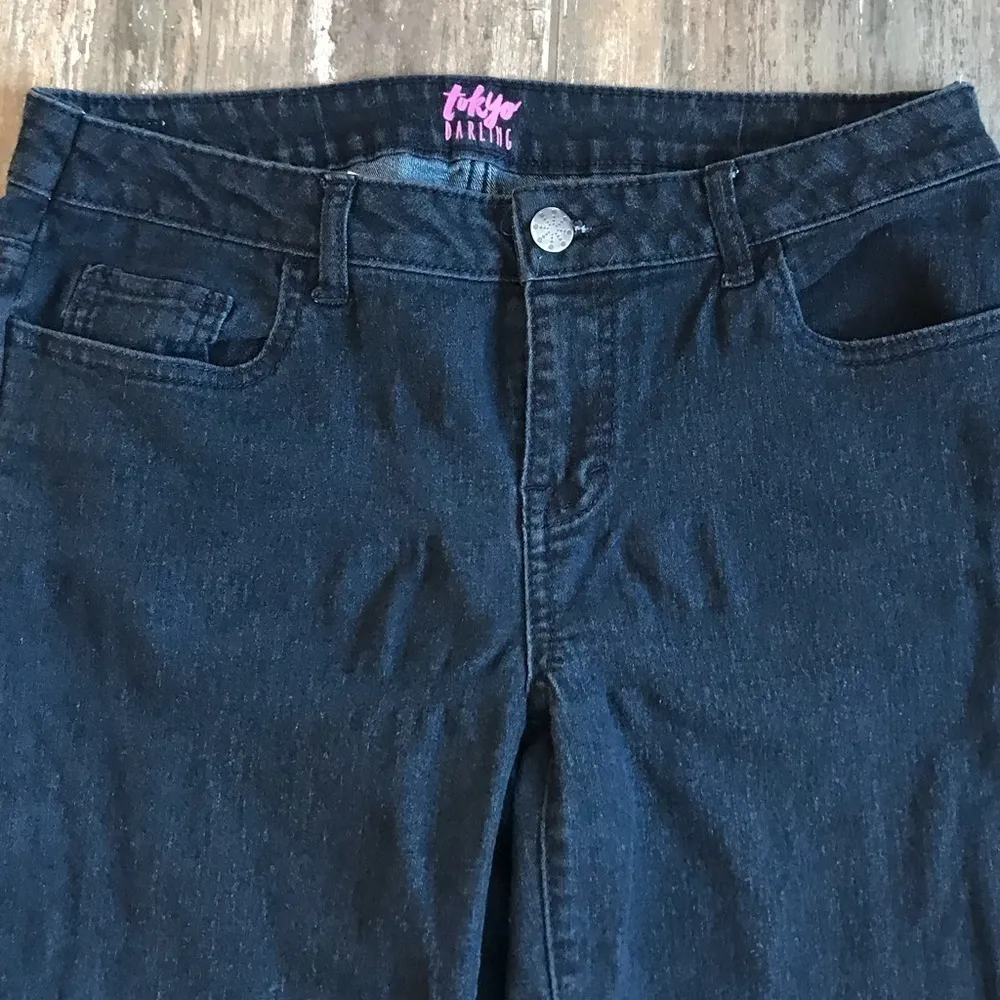 Tokyo Darling dark wash straight leg stretch Jeans size 12 - Image 7