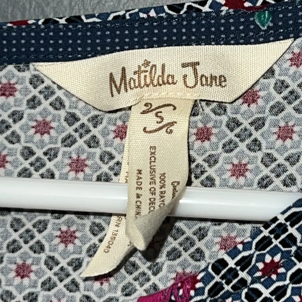 Matilda Jane size small 3/4 sleeve moments with you a quick getaway blouse - Image 3