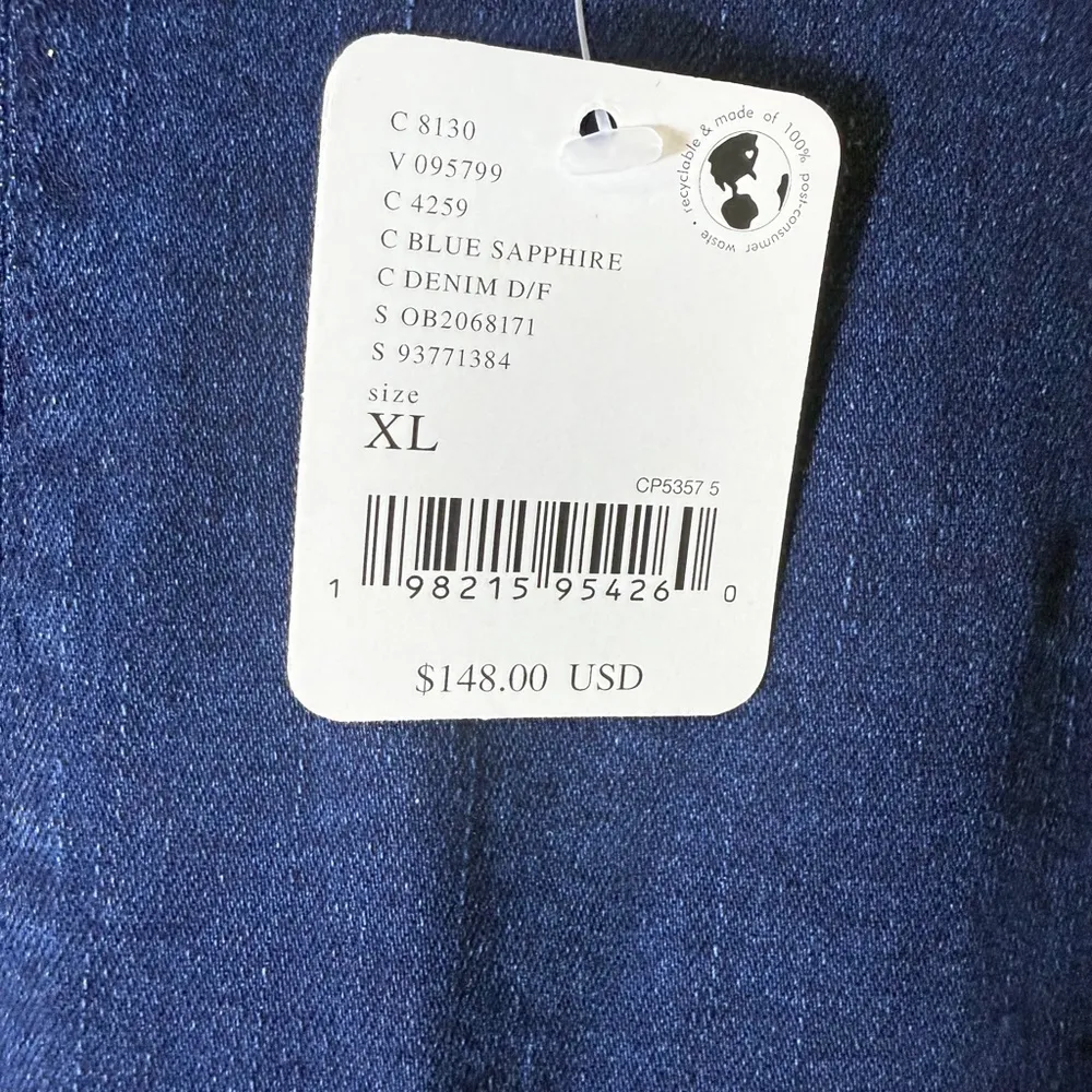 Free People Charlotte Denim Romper Sapphire Size XL - Image 6