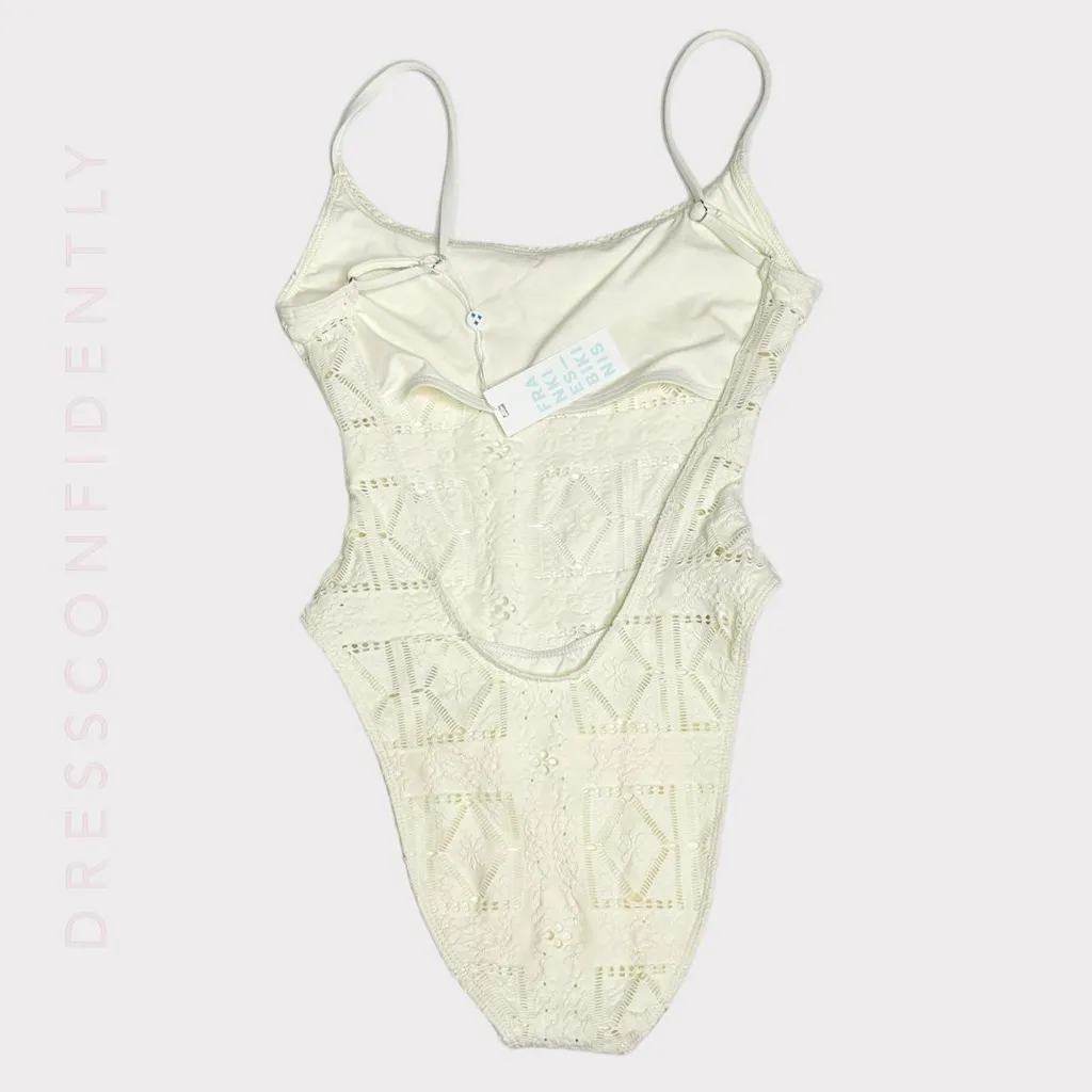 FRANKIES BIKINIS Juliet Cheeky One Piece Swimsuit, Angel Dust, Medium - Image 9