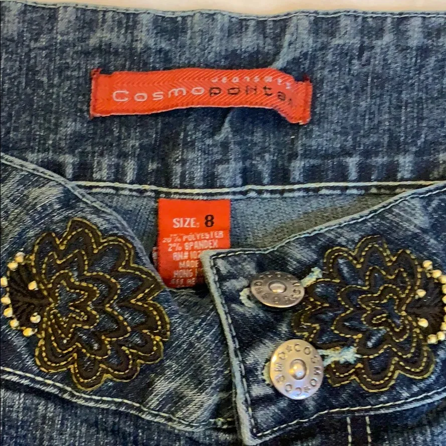 Cosmopolitan Cropped Capris Denim Blue Jeans - Image 3