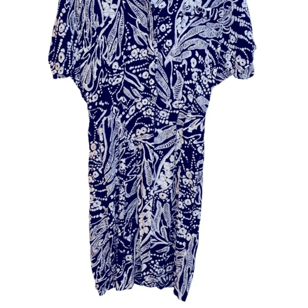 Vintage floral dress size 10 Black - Image 3