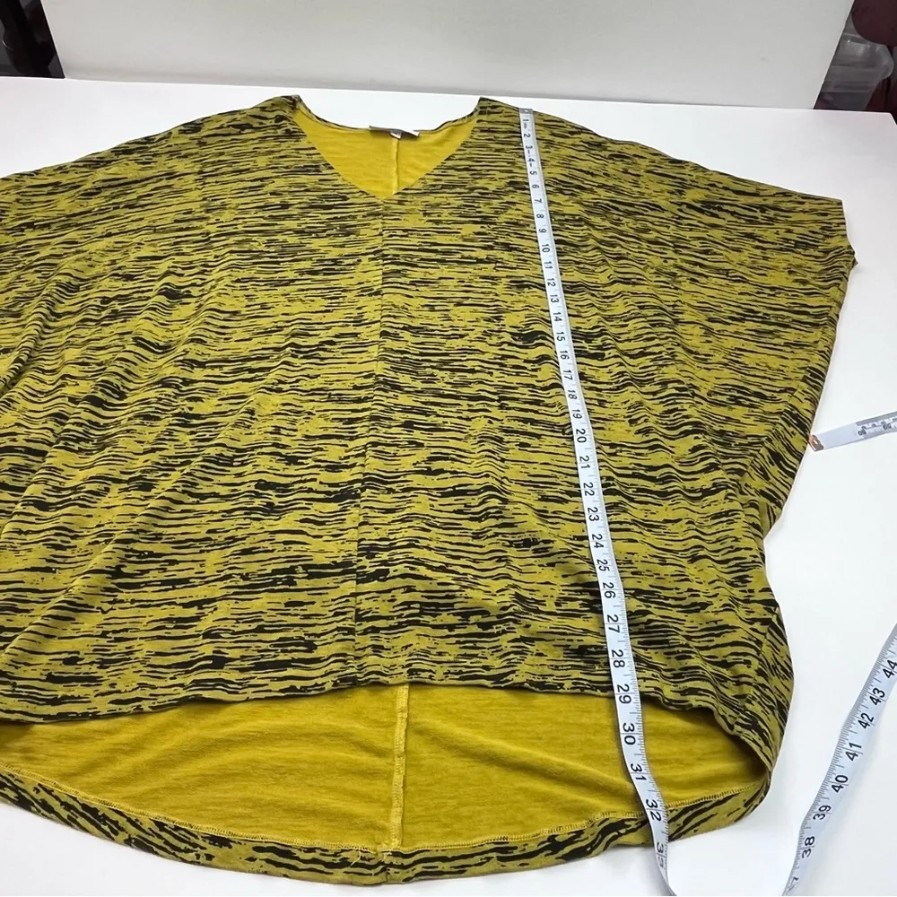 Bryn Walker Womens SZ Small Yellow Black Dolman Tunic Top Shirt Blouse Lagenlook - Image 7