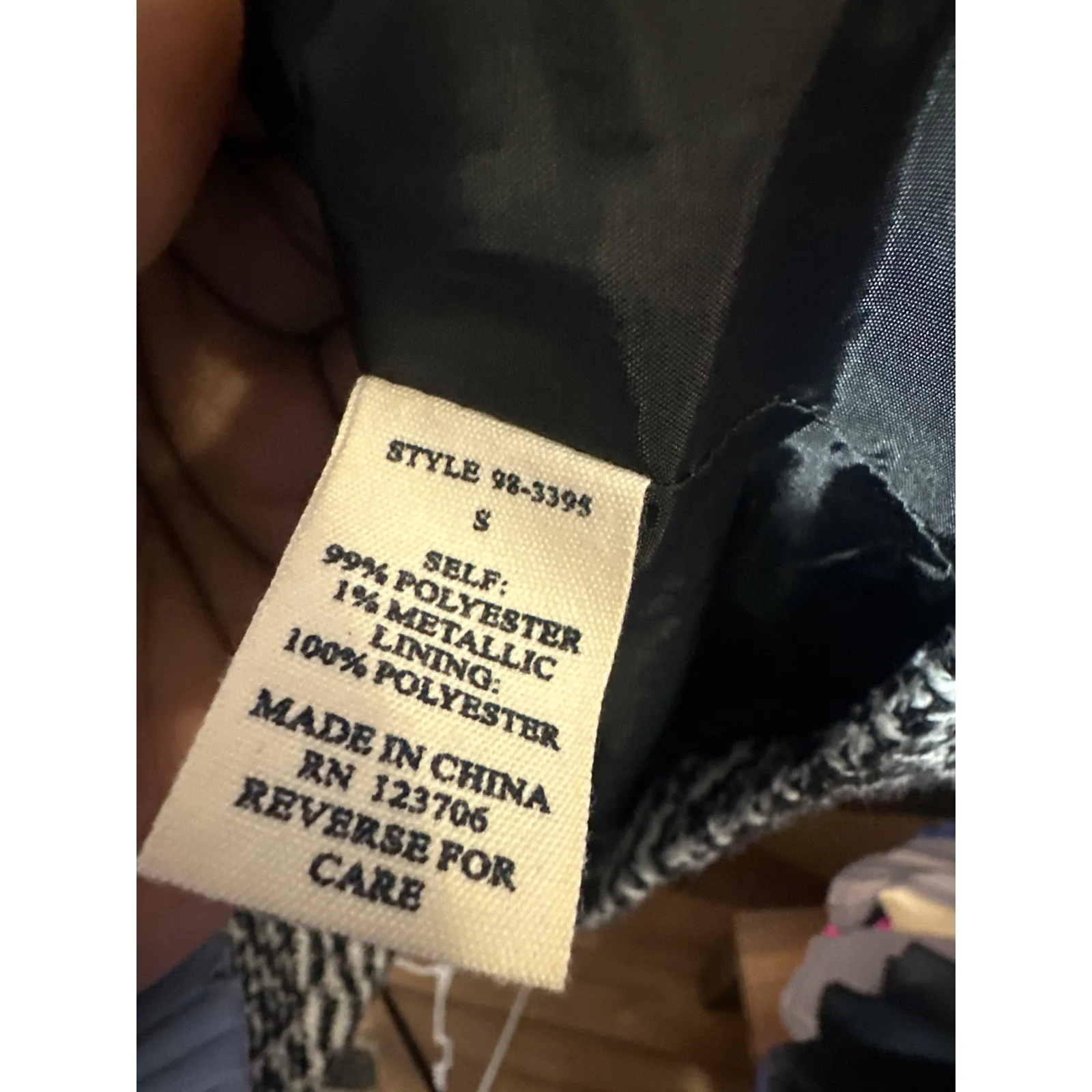 Lavender & honey houndstooth double breasted coat Black - Image 5