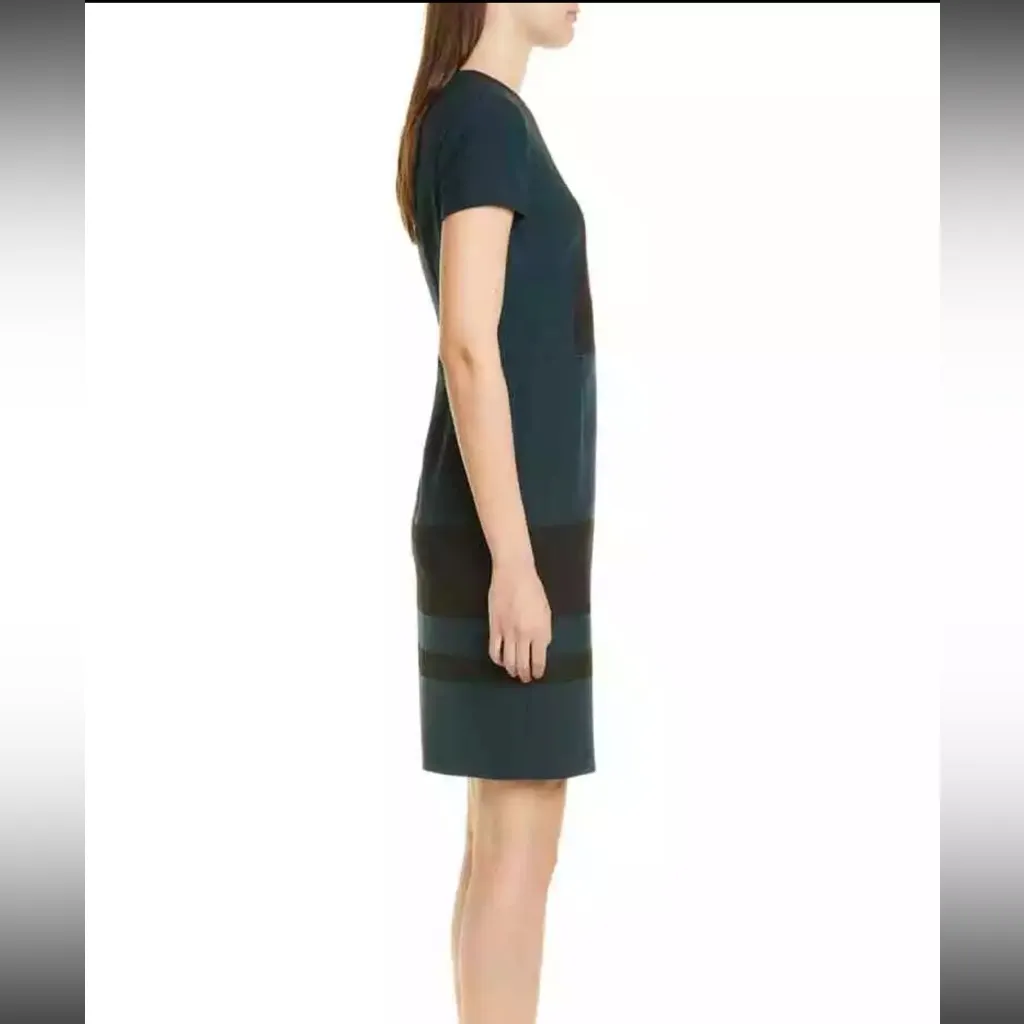 Hugo Boss Dermely Structured Stretch Knit Sheath Office Dress - Image 9