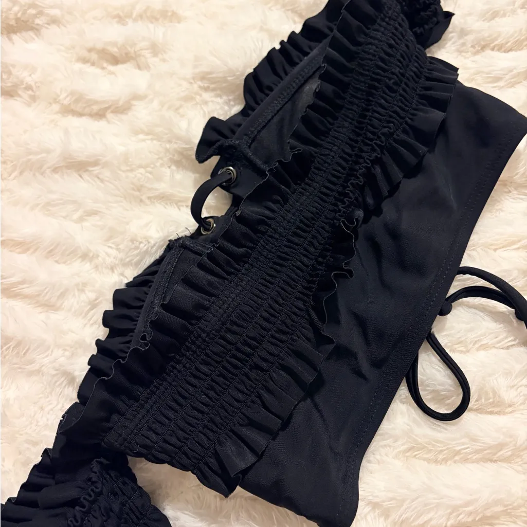 Xhilaration Black Off-Shoulder Bikini Top - Image 5