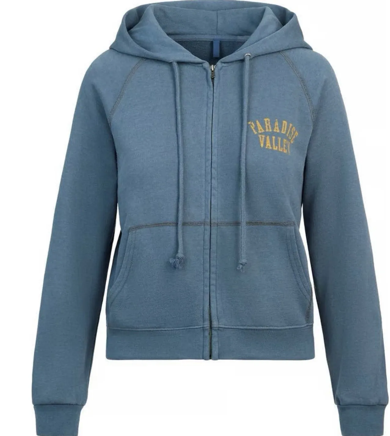 SKIMS Lightweight Fleece Zip Up Hoodie Blue "Paradise Valley" - Image 1