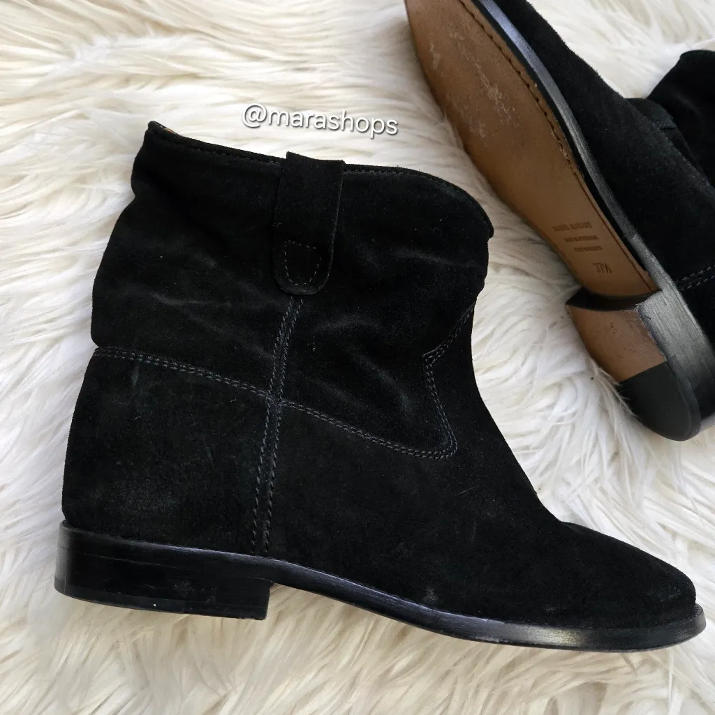 Isabel Marant Crisi Ankle Boots Black Suede - Image 4