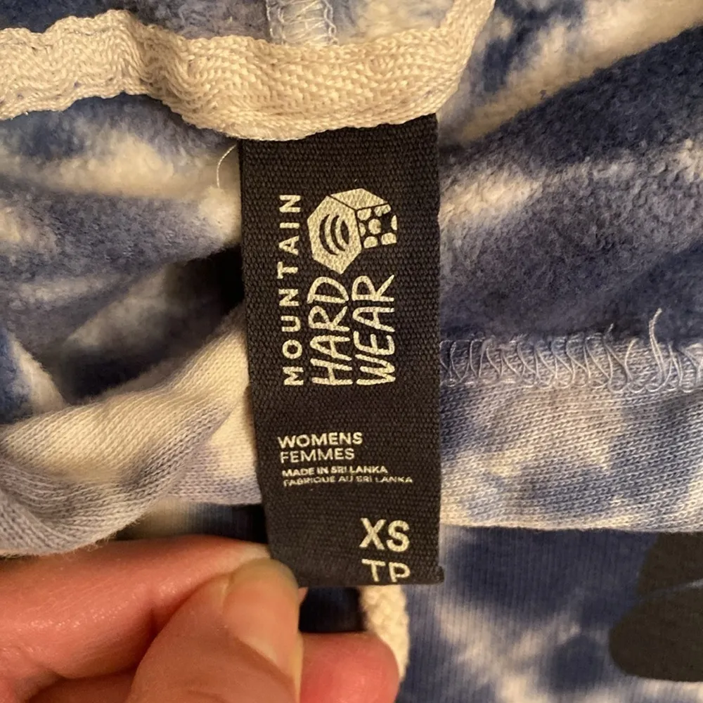 Womens Mountain Hard Wear Tie Dye Hoodie Extra Small Organic Cotton - Image 6