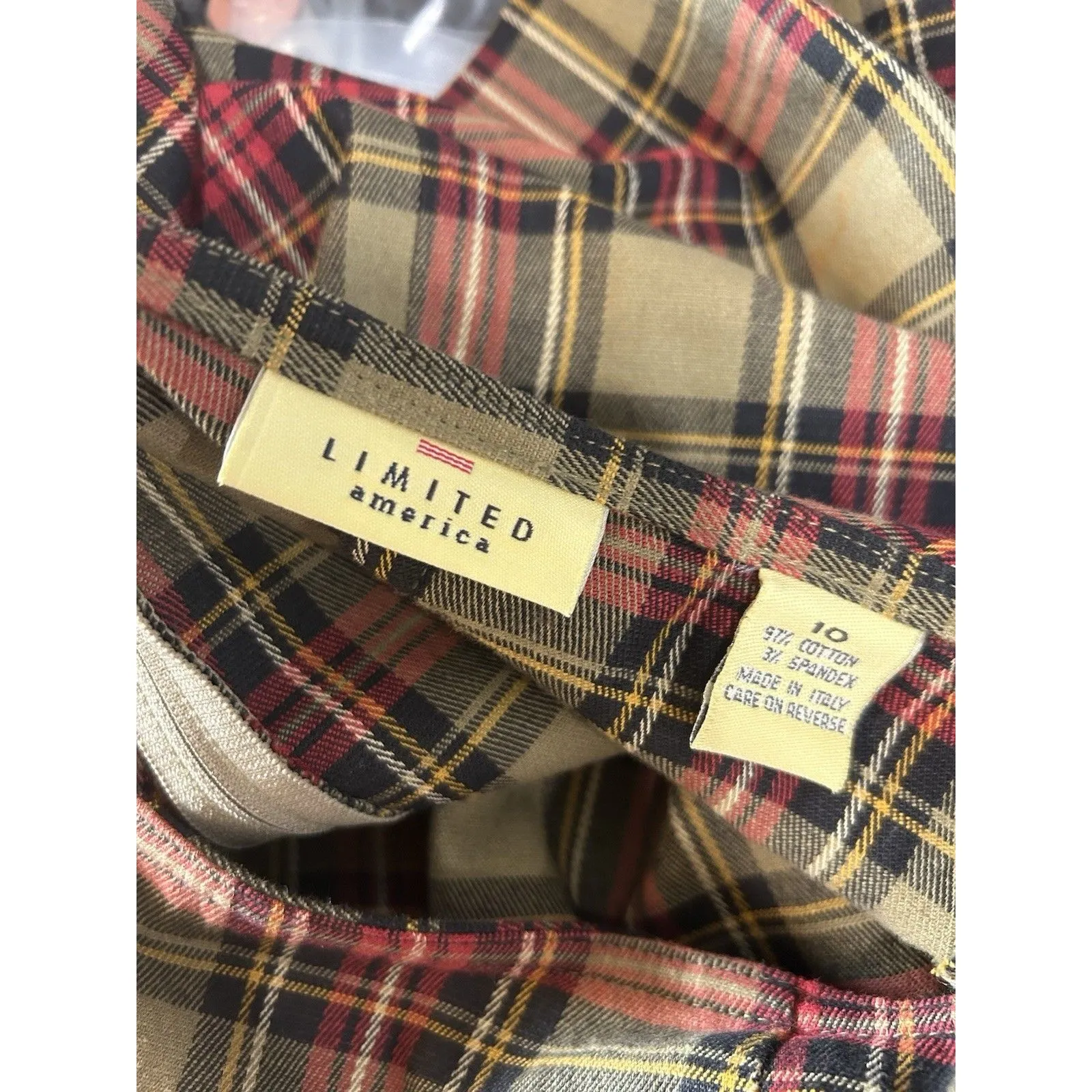 Vintage Y2K The Limited 10 Plaid Skirt Womens Preppy Academia Corp Office School - Image 3