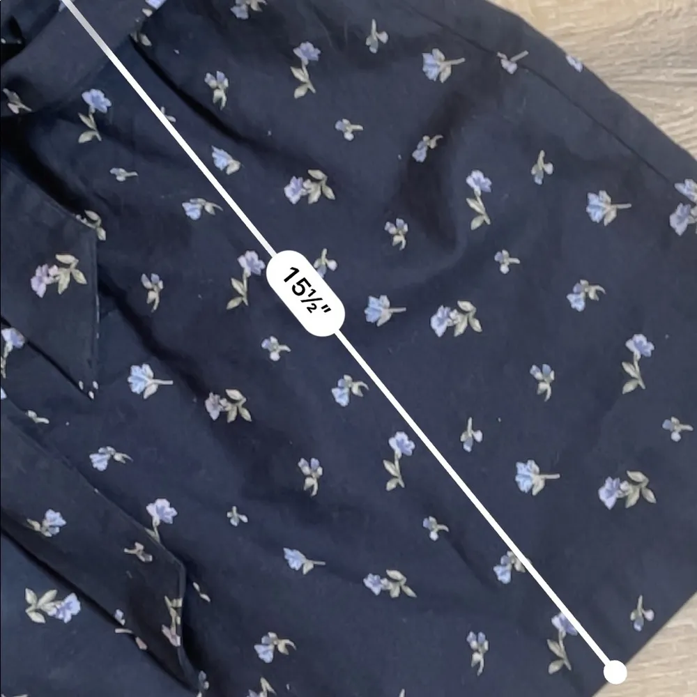 American Eagle floral paper bag mini skirt - Image 4