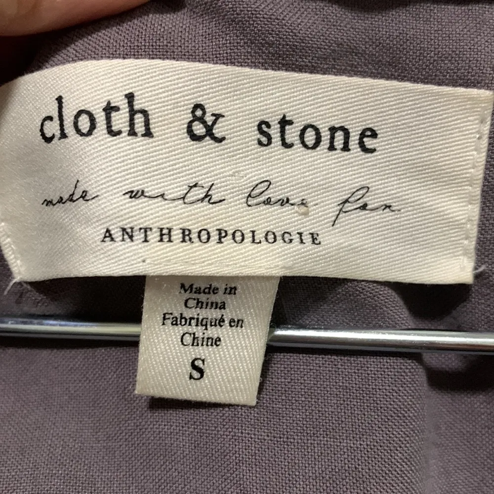 Anthropologie| Cloth & Stone made with love pen romper jumpsuit size small woman Purple - Image 5