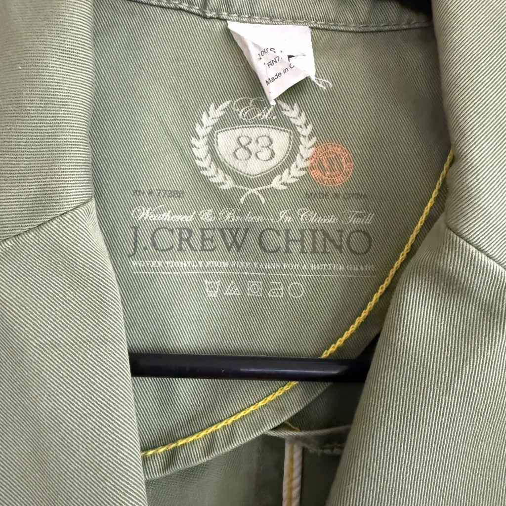 Vintage J. Crew Chino Blazer - GREAT CONDITION size‎ XS Y2K 90s Preppy Cotton - Image 3