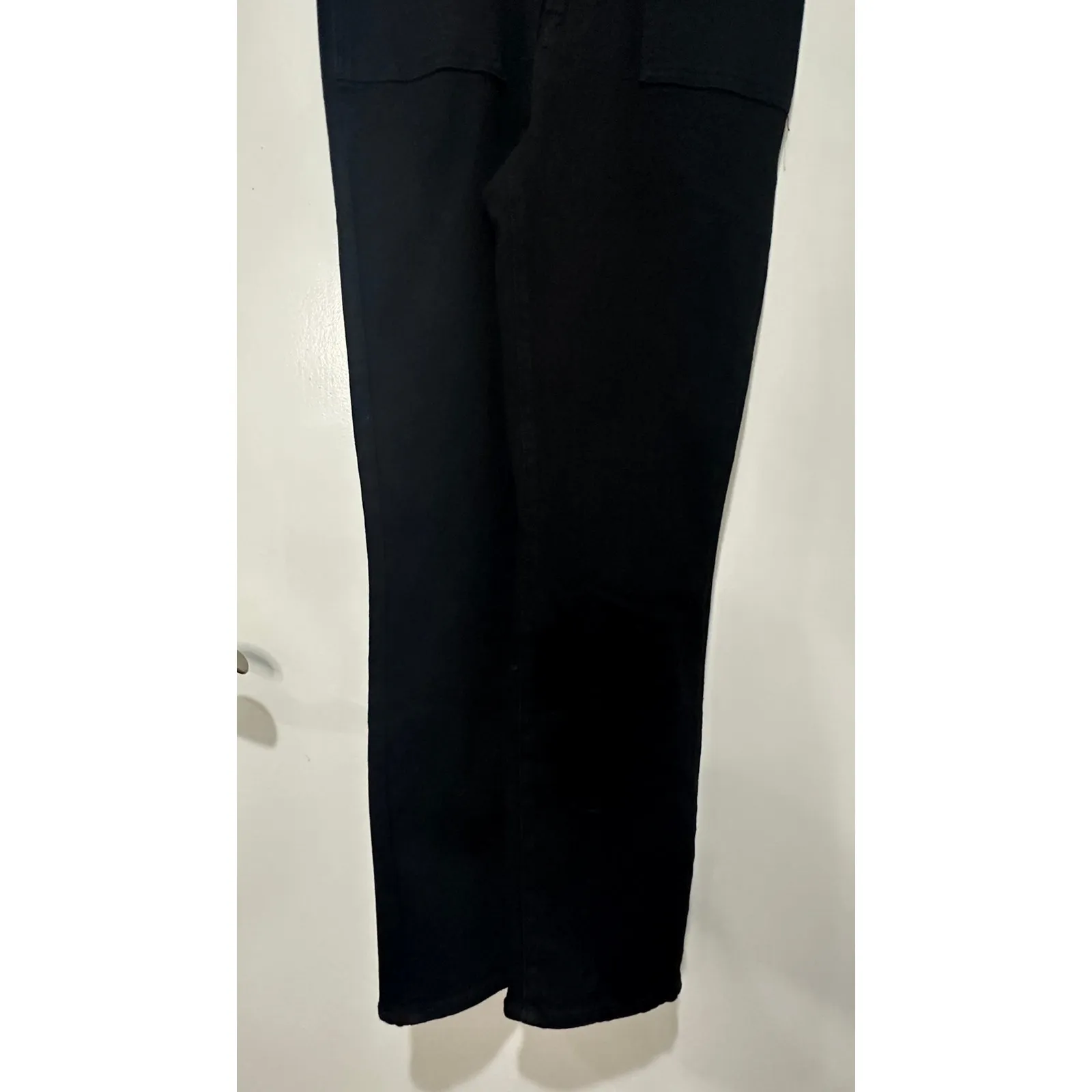 Good American Fit for Success Denim Jumpsuit Black Small NWT Nordstrom Stretchy - Image 8