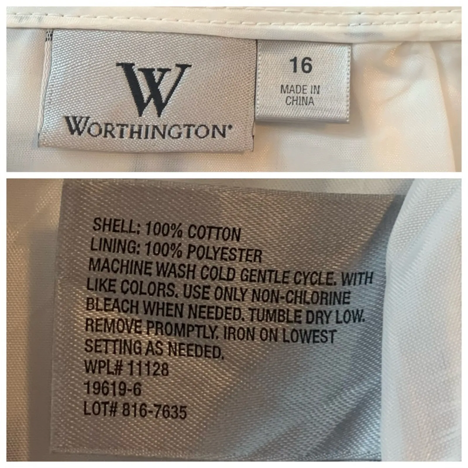 Worthington Knee Length Cream Black Gray Pencil Skirt Women's Plus Size 16 - Image 14