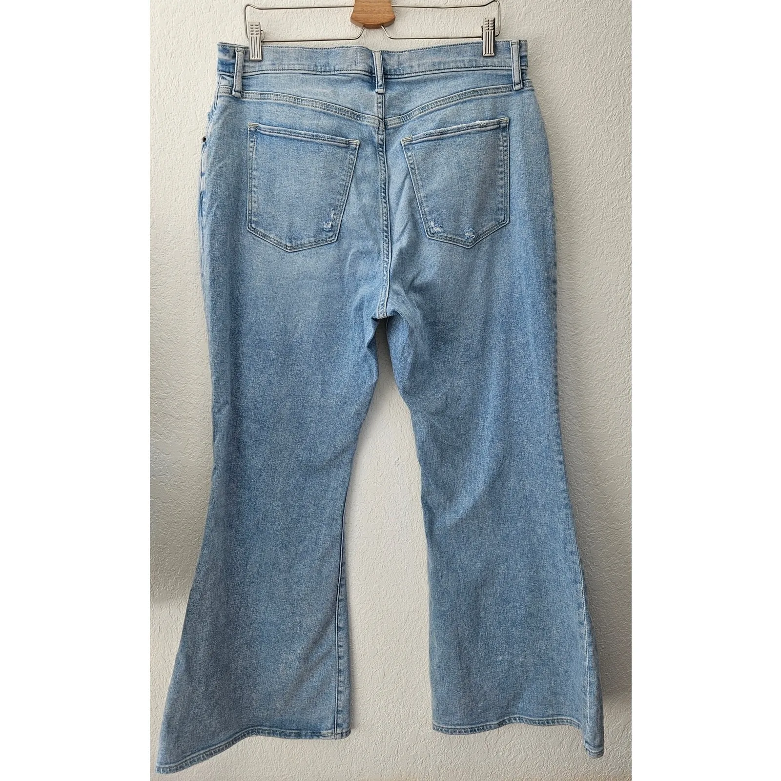 Abercrombie & Fitch The Flare Ultra High Rise Jeans Size 33/16 Short Curve Love - Image 11