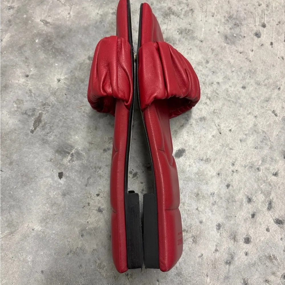 Khaite leather slides red size8.5 Size 8.5 - Image 12