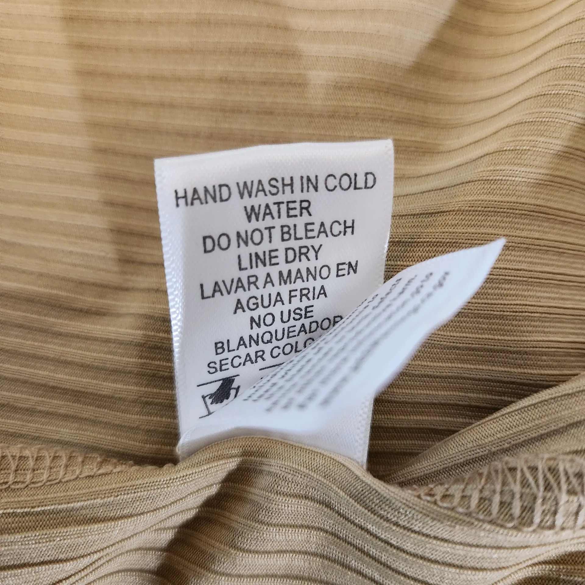 Love J Tan Sleeveless Bodycon Midi Dress NWOT Size XL Stretchy Ribbed Knit Dress - Image 8