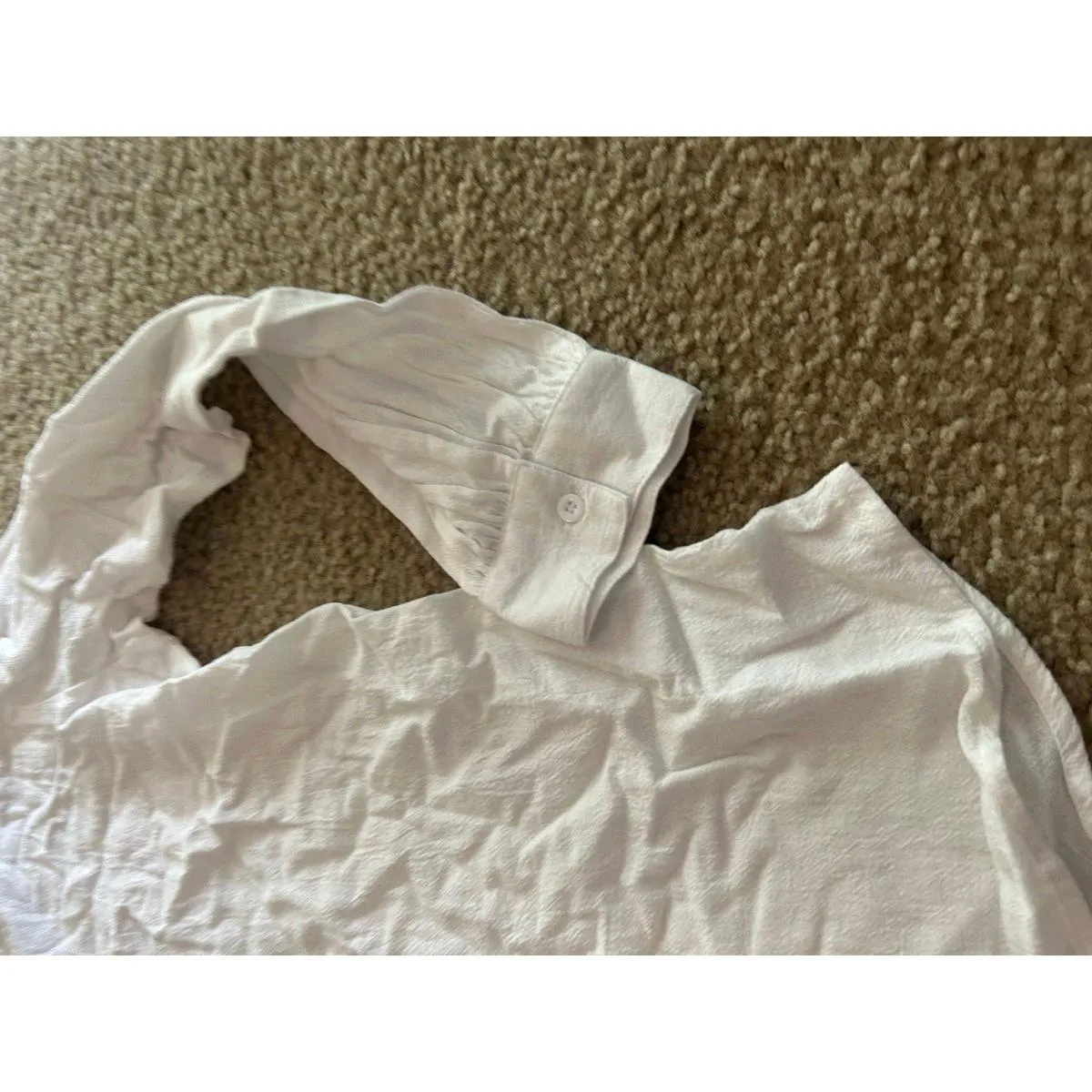 ab4 Junior size large top shirt long sleeve white cute - Image 2