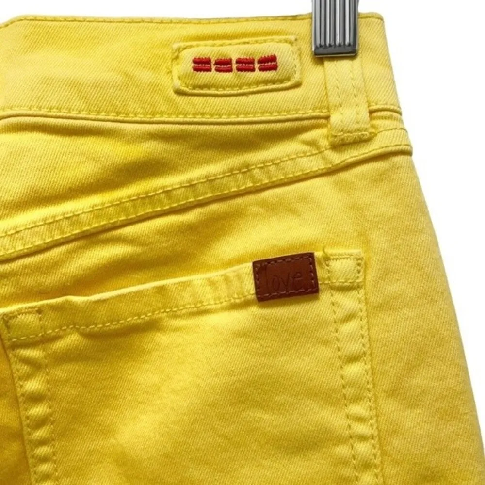 Peace Love World Jeans Happy Yellow Extra Wide Leg Bell Bottoms Size 25 | 00 - Image 13