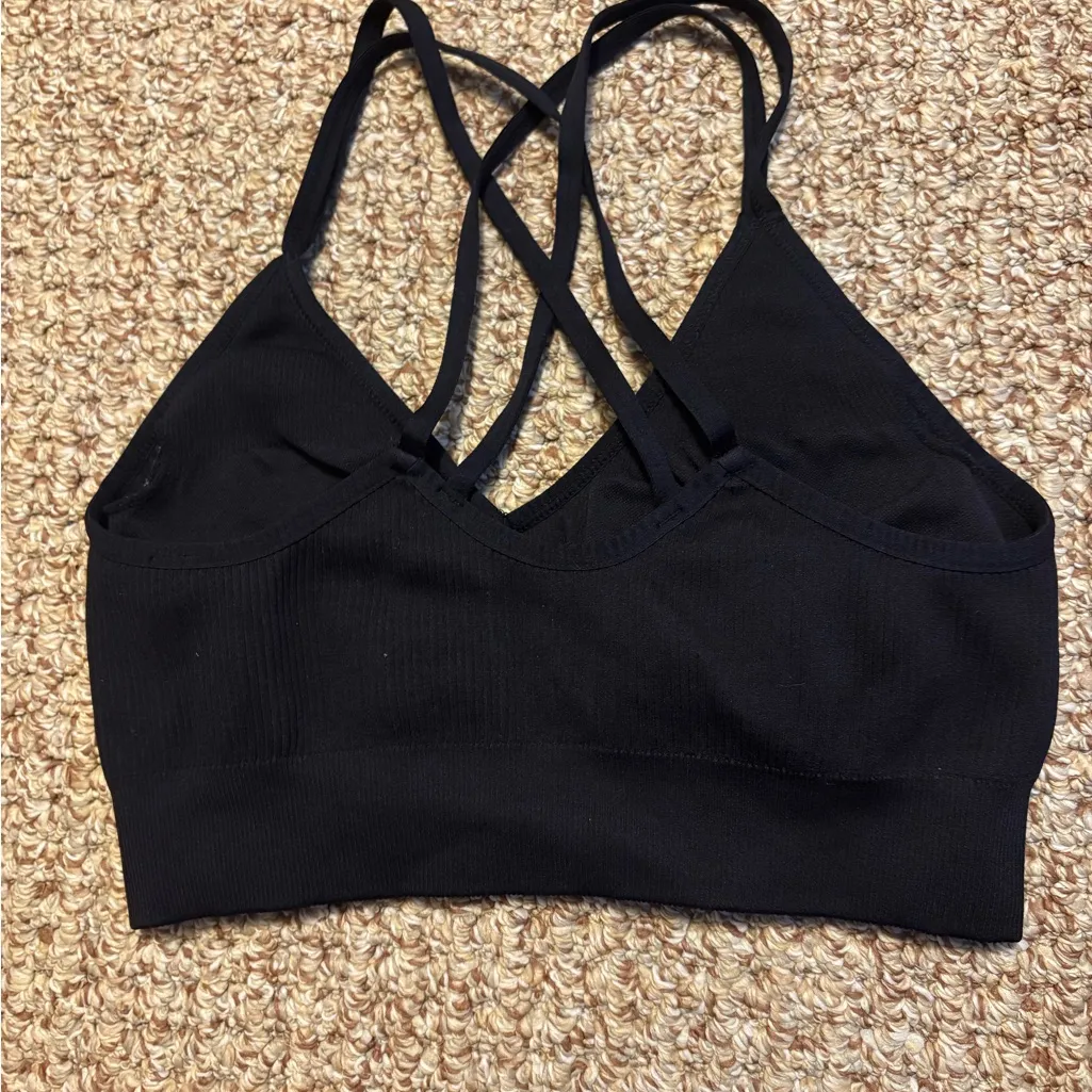 Aerie Black Strappy Bra - Image 2