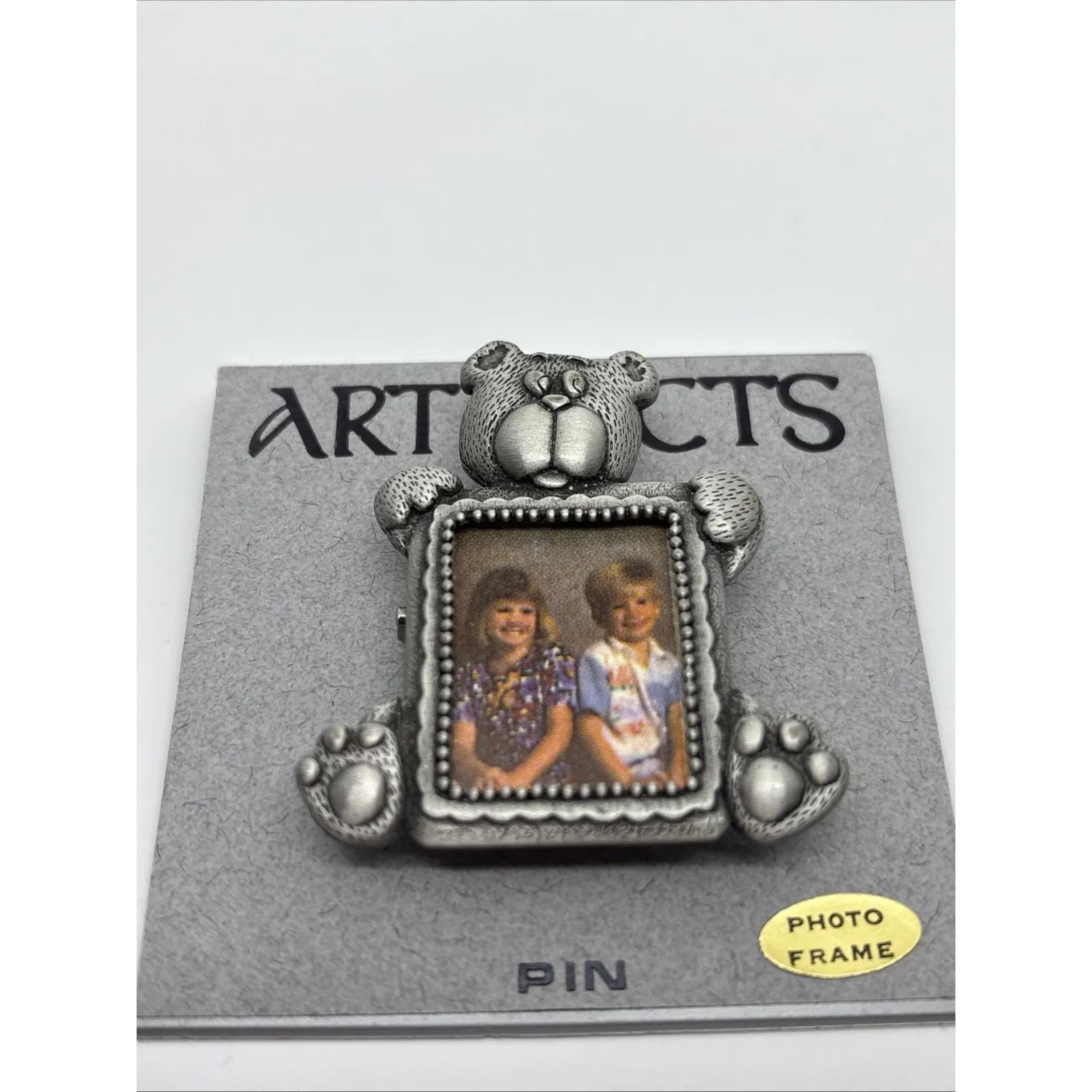 bon marche Lapel Pin Photo Pin Metal Teddy Bear Brooch Gift‎ For Mom Grandma - Image 2