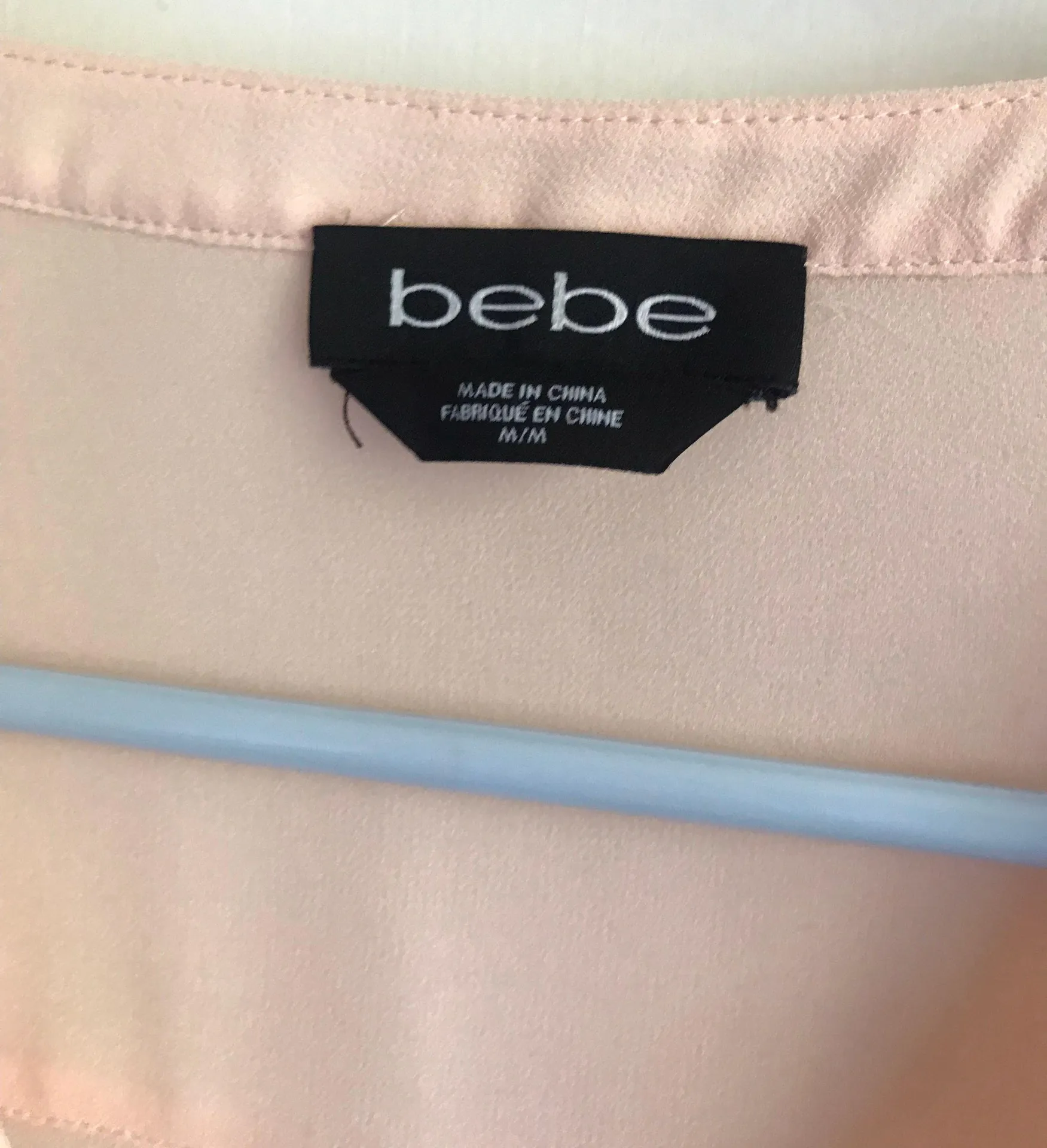 Bebe Mesh Blush Blouse - Image 4