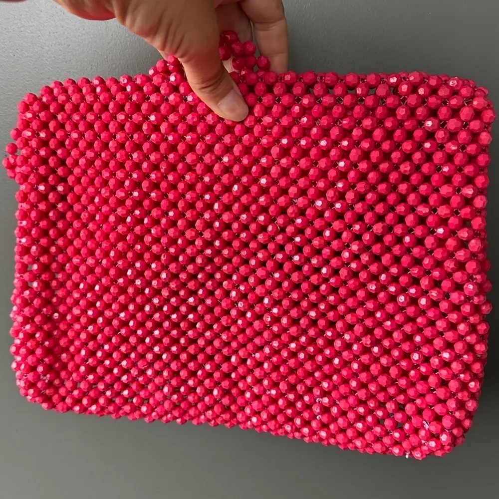 WILD FABLE Pink Beaded Butterfly Bag - Image 2