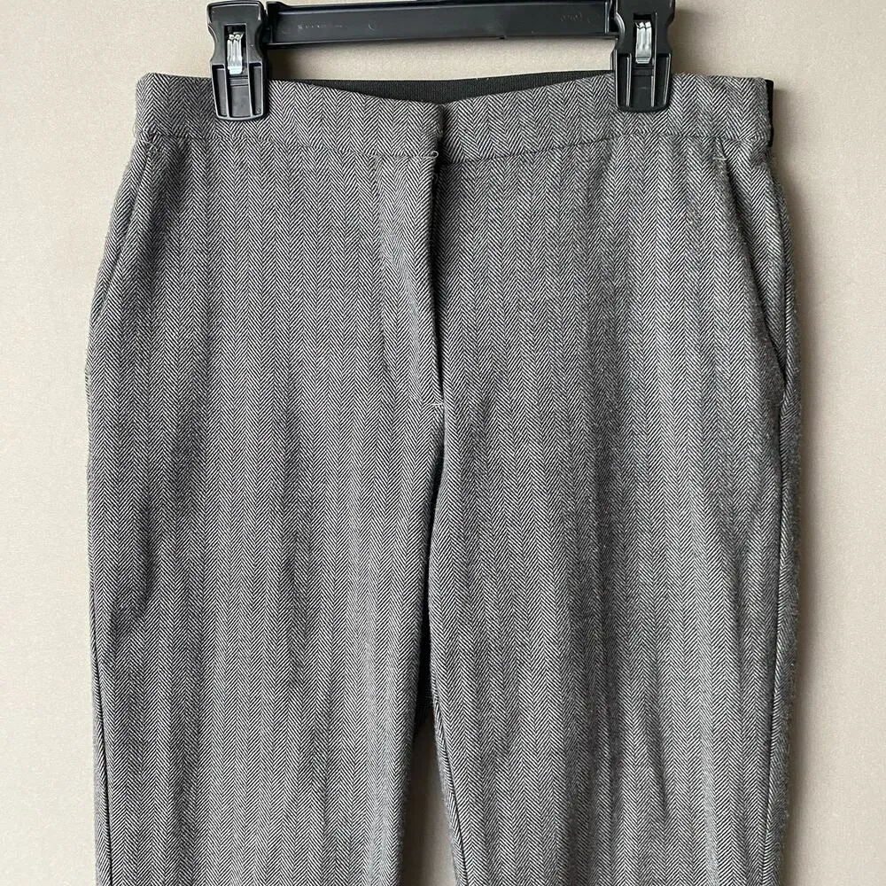 Zara sz S gray herringbone print‎ pants - Image 2