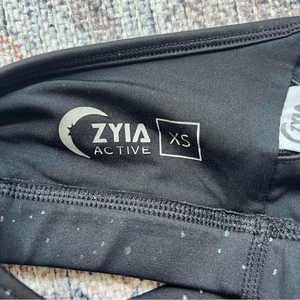 ZYIA Black Reflective Mirage Brilliant Bra Black Speckled Size XS - Image 8