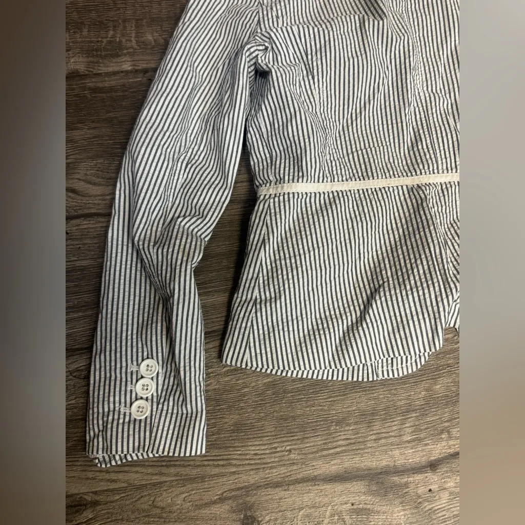 Liz Claiborne Monochrome Striped Blazer - Image 6