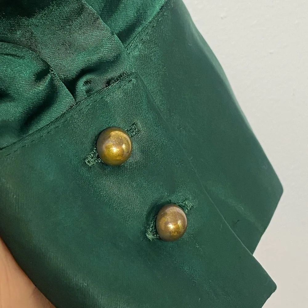 Satin green one-shoulder - Aakaa jumpsuit - Image 11