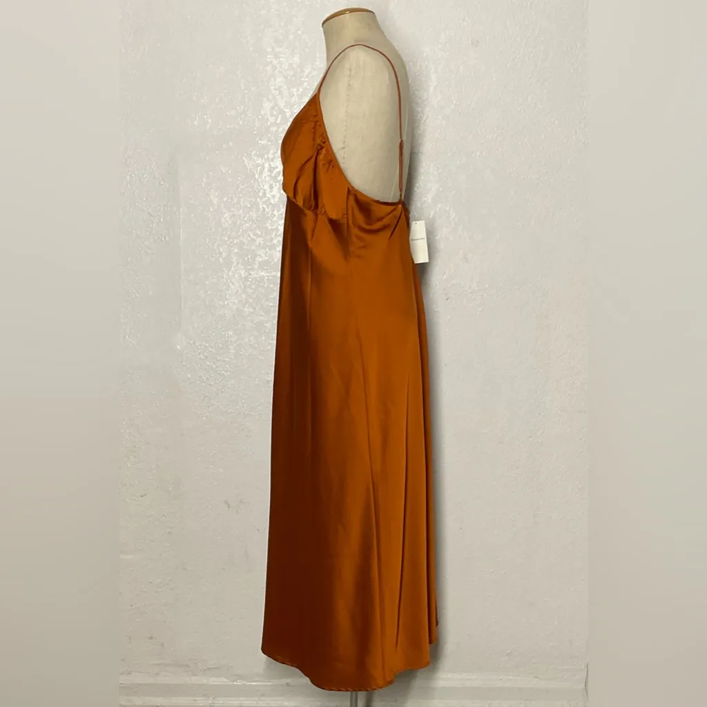 Abercrombie & Fitch Satin Slip Midi Dress - Image 5
