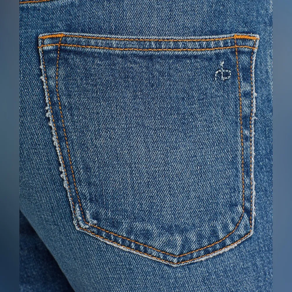 Rag & Bone Nina High-Rise Ankle Slim Straight Cigarette Jeans, Size 33 New w/Tag - Image 11