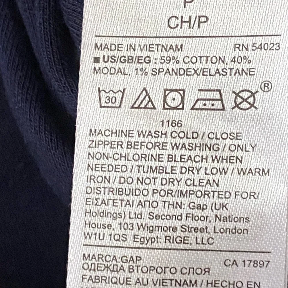 GAP Pencil Skirt Knee-Length Workwear Navy Side Slits Stretch Body Con Size S - Image 2